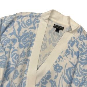 Miss Elaine Relax Small Blue White Robe 100%‎ Polyester Pockets